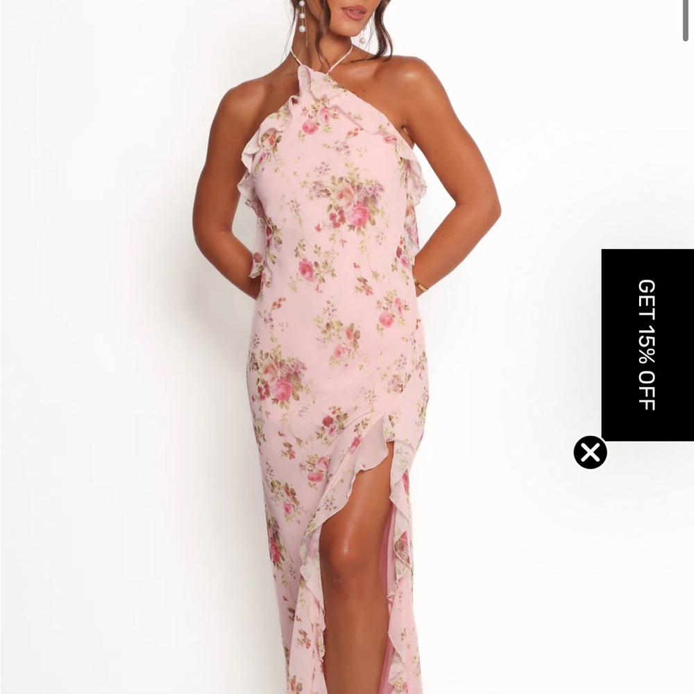 Petal & Pup Pink Floral Maxi Dress - Picture 2 of 5